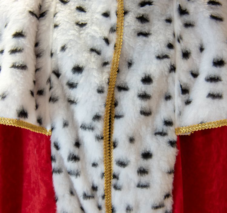 Krippenspiel Königsumhang rot langer Königsmantel deluxe in Hermelinoptik Herren Königsumhang rot langer Königsmantel deluxe 140 cm in Hermelinoptik Fasching Karneval Heilige Drei Könige Krippenspiel Mottoparty