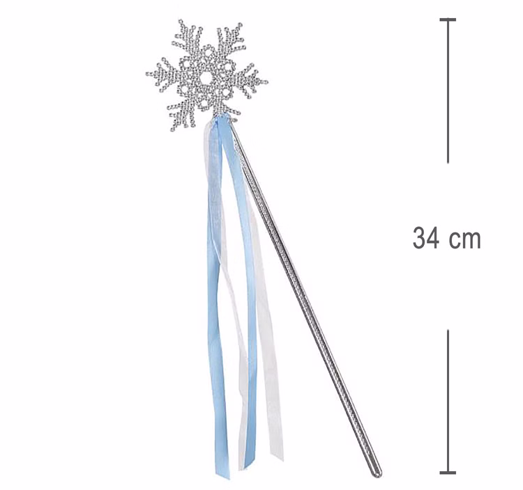 Feenstab 34 cm Eiskönigin Zauberstab blau silber Kostüm-Zubehör Fasching Kindergeburtstag Spielzeug Feenstab 34 cm Eiskönigin Zauberstab blau silber Kostüm-Zubehör Fasching Kindergeburtstag Spielzeug
