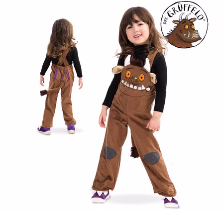 Unisex Latzhose Spielhose Grüffelo Kostüm Gr. 98-116 braun Fasching Kindergeburtstag Karneval Unisex Latzhose Spielhose Grüffelo Kostüm Gr. 98-116 braun Fasching Kindergeburtstag Karneval