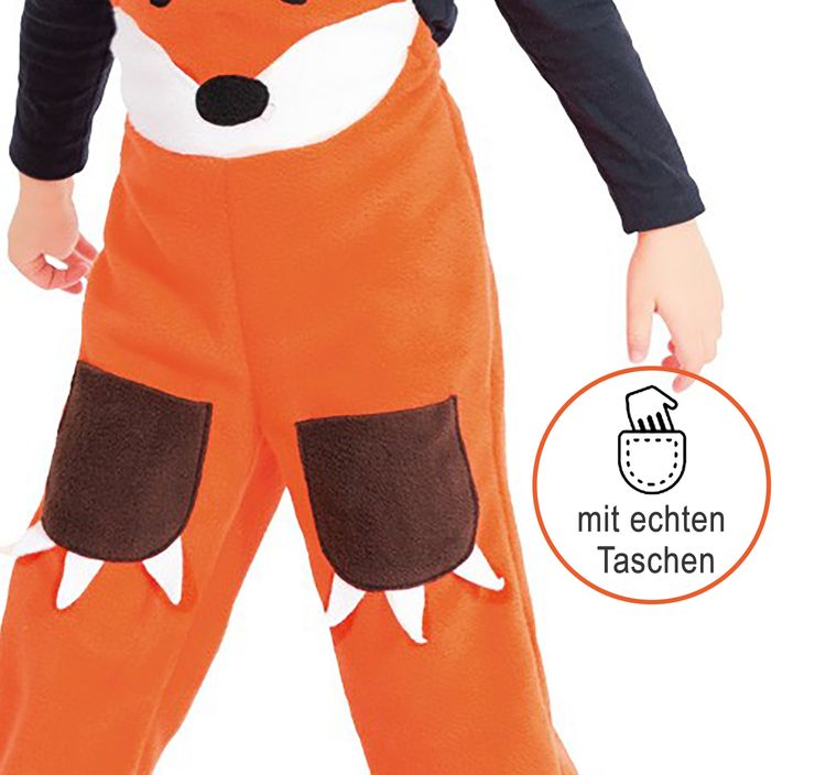 Fuchs Kostüm Latzhose Spielhose für Kinder Fuchs Kostüm Latzhose Spielhose für Kinder Gr. 98-116 orange Tier Tierkostüm Fasching Kindergeburtstag Karneval Kinderfasching Rollenspiel
