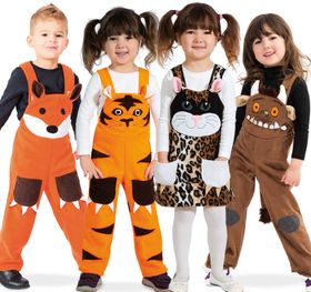 Kinder Kostüm Katze Kleid Gr. 98-116 Spielkleid Leopard Kinderfasching Freizeit Karneval Spielen Toben Freizeit