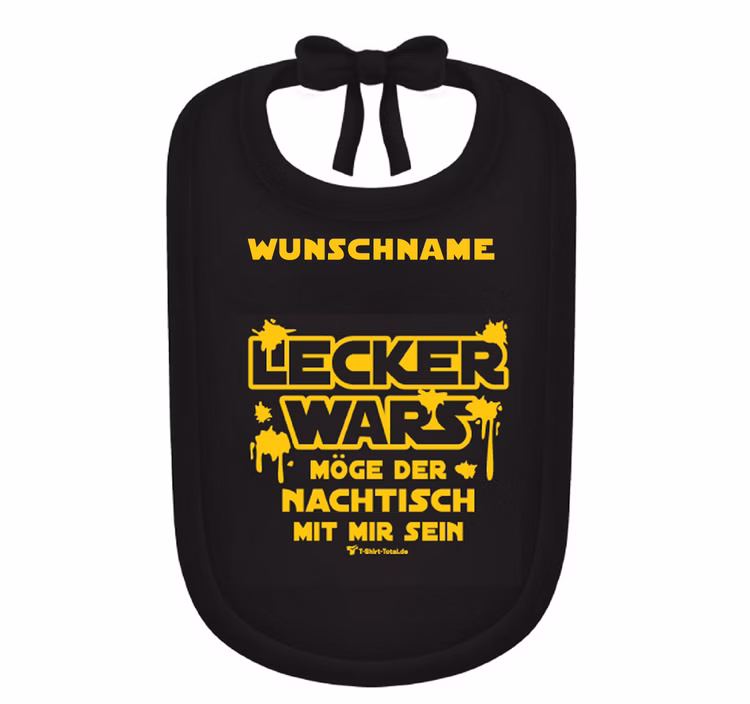 Lätzchen Spruch "Lecker wars" mit Wunschname Onesize Geschenkidee zur Geburt Geburtstag Lätzchen Spruch "Lecker wars" mit Wunschname Onesize Geschenkidee zur Geburt Geburtstag