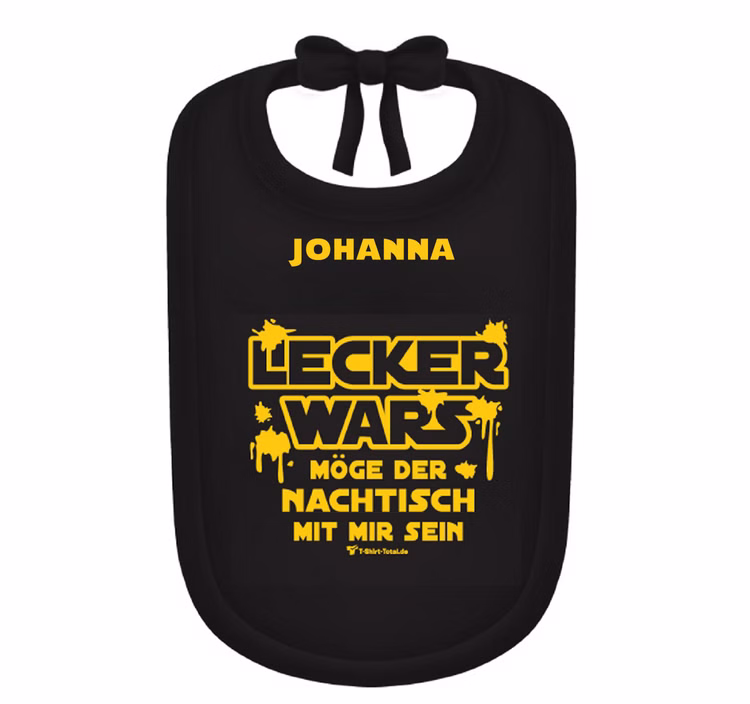 Lätzchen Spruch "Lecker wars" mit Wunschname Onesize Geschenkidee zur Geburt Geburtstag Lätzchen Spruch "Lecker wars" mit Wunschname Onesize Geschenkidee zur Geburt Geburtstag