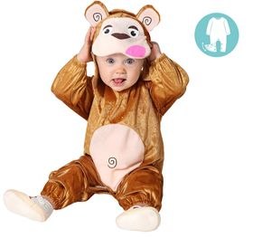 Unisex Kinder Baby Kostüm Affe Charlie 12-24 Monate Tierkostüm braun Fasching Karneval Fotoshooting Kleinkind