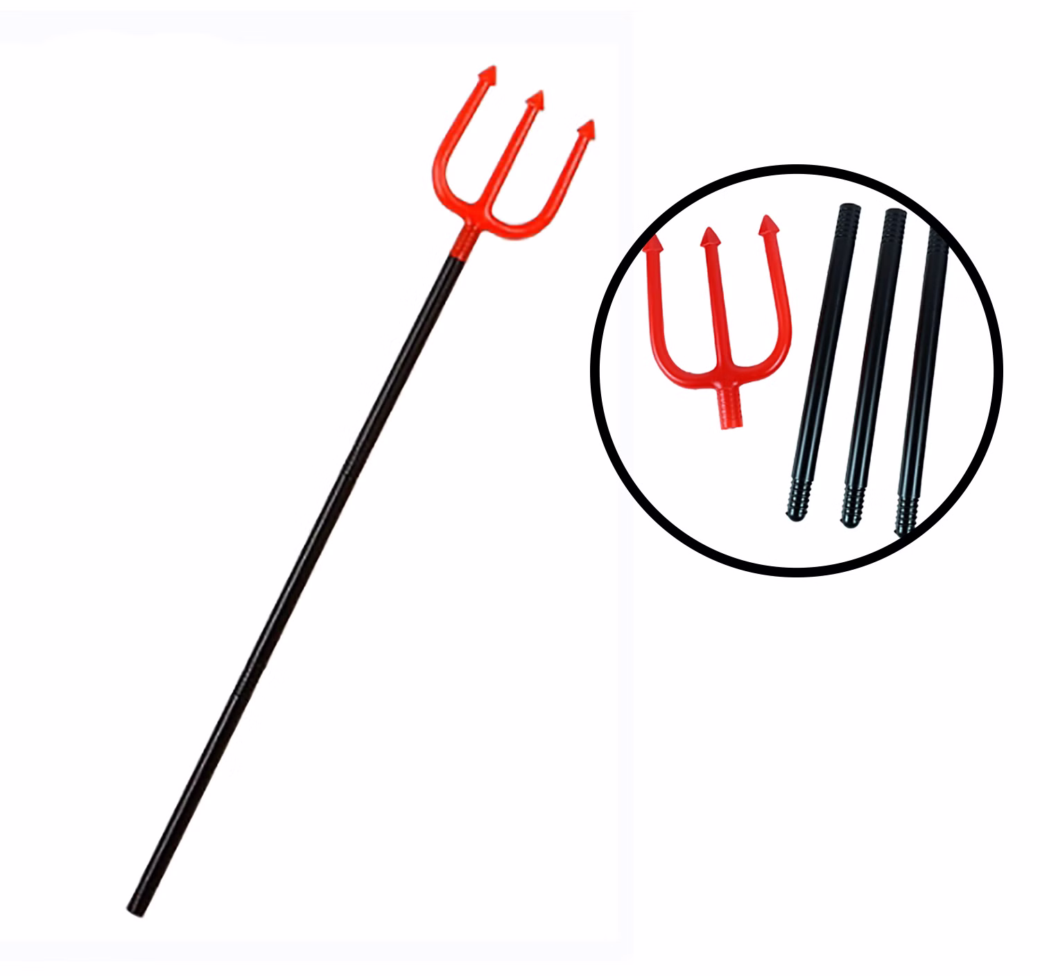 Halloween Dreizack Teufel 120 cm schraubbar Teufelsdreizack Kostüm-Zubehör Fasching Karneval Mottoparty Halloween Dreizack Teufel 120 cm schraubbar Teufelsdreizack Kostüm-Zubehör Fasching Karneval Mottoparty
