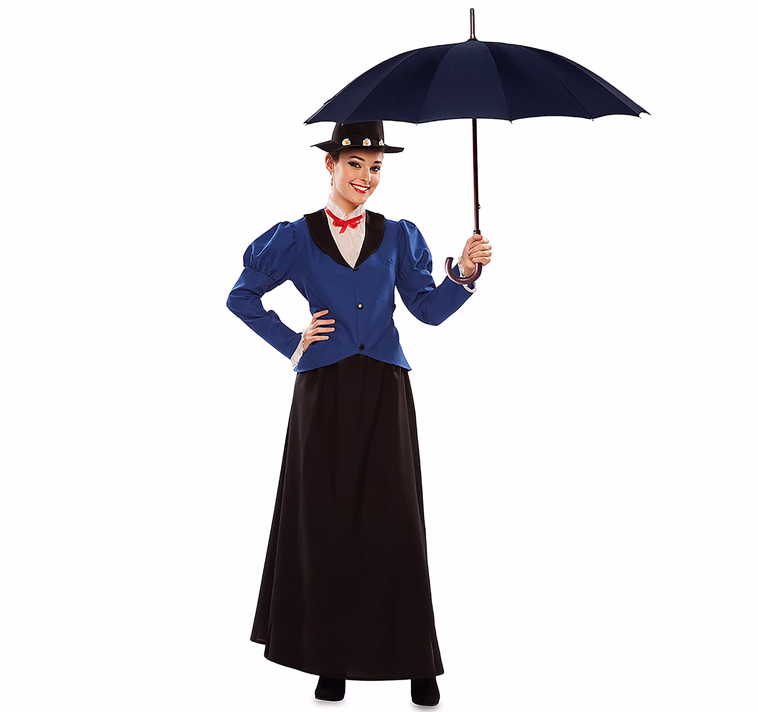 Englisches Kindermädchen Kostüm Nanny für Damen Gr. M/L blau Fasching Karneval Mottoparty Babysitter Englisches Kindermädchen Kostüm Nanny für Damen Gr. M/L blau Fasching Karneval Mottoparty Babysitter