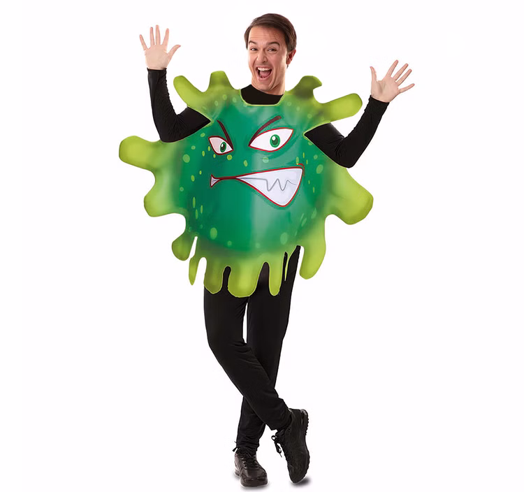 Coronavirus Kostüm Bakterie Corona Quarantäne für Erwachsene Gr. M/L Fasching Karneval Mottoparty Paarkostüm Unisex-Kostüm für Damen & Herren Coronavirus Kostüm Bakterie Corona Quarantäne für Erwachsene Gr. M/L Fasching Karneval Mottoparty Paarkostüm Unisex-Kostüm für Damen & Herren