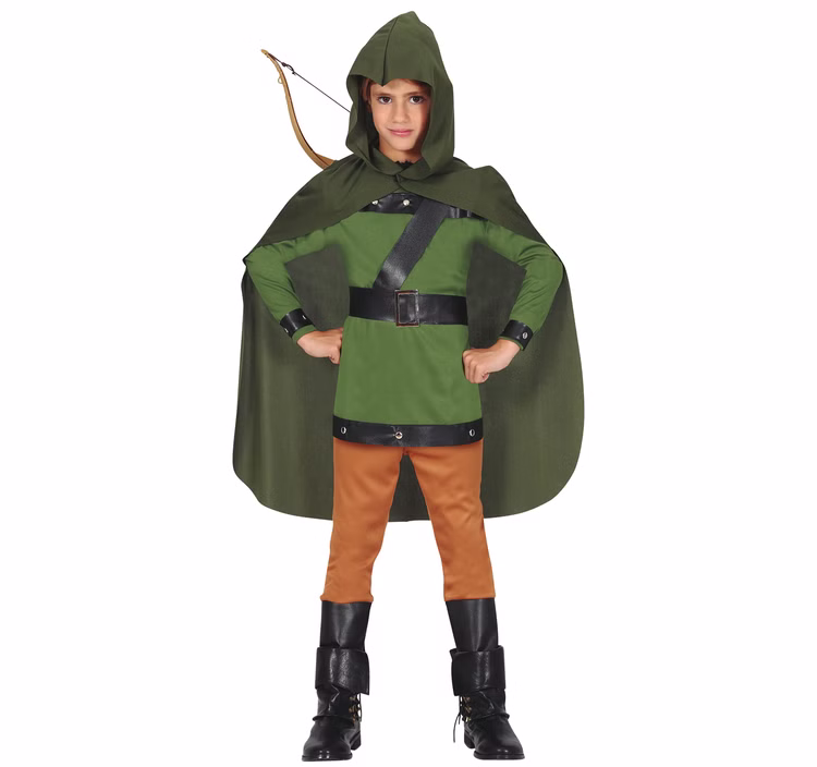 Unisex Kinder Kostüm Robin Hood Bogenschütze Ariel 5-12 Jahre grün Fasching Walddieb Karneval Kinderfasching Unisex Kinder Kostüm Robin Hood Bogenschütze Ariel 5-12 Jahre grün Fasching Walddieb Karneval Kinderfasching