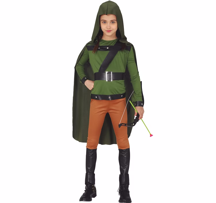 Unisex Kinder Kostüm Robin Hood Bogenschütze Ariel 5-12 Jahre grün Fasching Walddieb Karneval Kinderfasching Unisex Kinder Kostüm Robin Hood Bogenschütze Ariel 5-12 Jahre grün Fasching Walddieb Karneval Kinderfasching