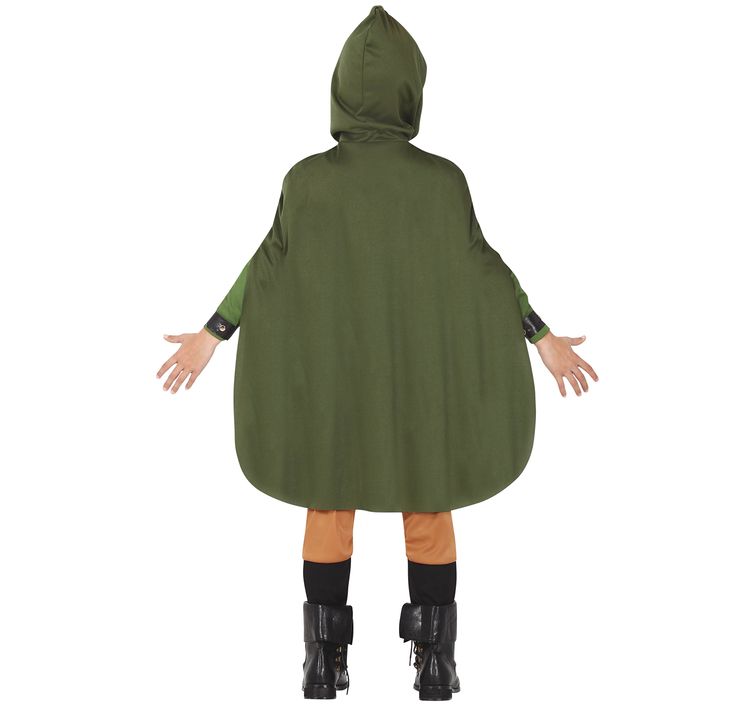 Robin Hood Kostüm Bogenschütze Ariel für Kinder Unisex Kinder Kostüm Robin Hood Bogenschütze Ariel 5-12 Jahre grün Fasching Walddieb Karneval Kinderfasching