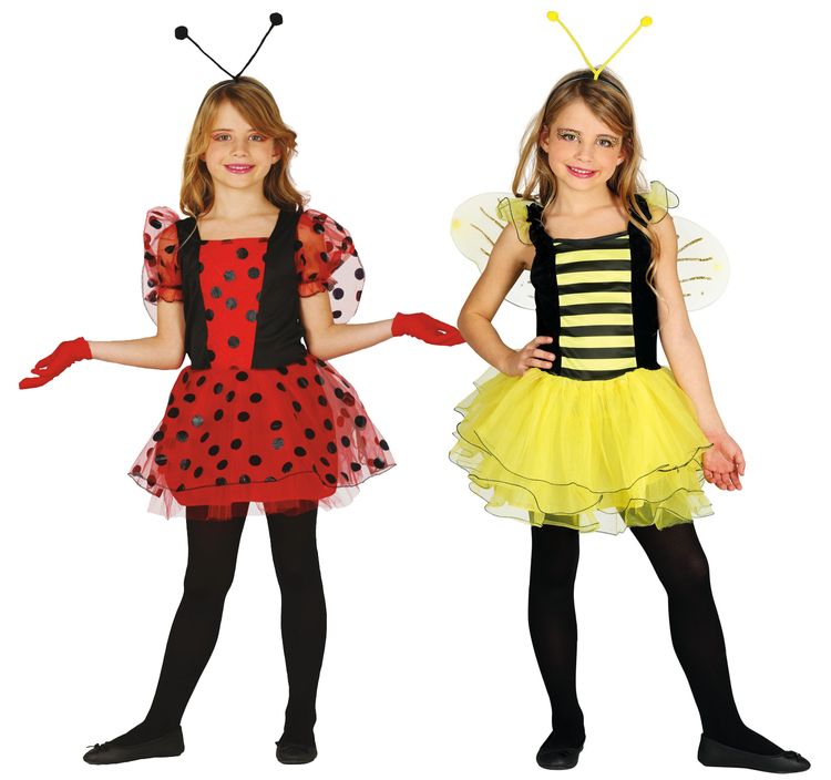 Bienen Kostüm Susi für Kinder 5-12 Jahre Kleid mit Flügeln Fasching Karneval Tierkostüm Tier Kinderfasching Mottoparty