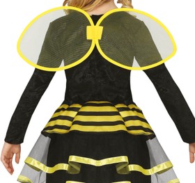 Bienen Kostüm Marta Kleid mit Flügeln für Kinder 5-12 Jahre Fasching Karneval Tier Tierkostüm Kinderfasching Mottoparty