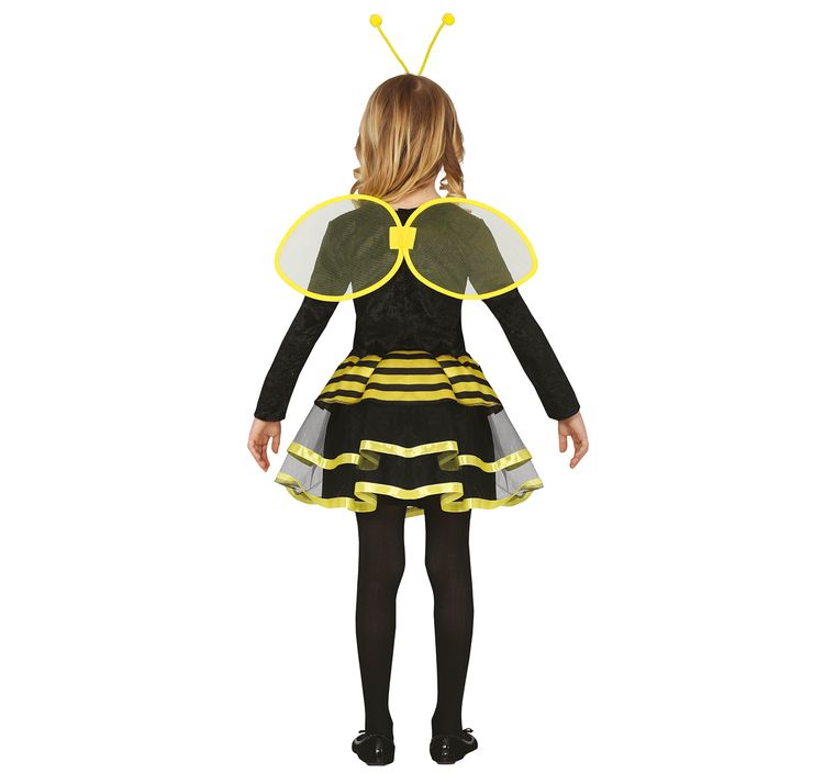Bienen Kostüm Marta Kleid mit Flügeln für Kinder Bienen Kostüm Marta Kleid mit Flügeln für Kinder 5-12 Jahre Fasching Karneval Tier Tierkostüm Kinderfasching Mottoparty