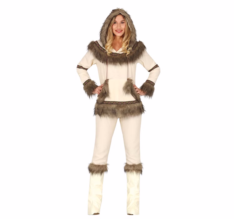 Eskimo Kostüm Marlitt für Damen Gr. S-L Inuit weiß Fasching Karneval Jäger Mottoparty Paarkostüm Eskimo Kostüm Marlitt für Damen Gr. S-L Inuit weiß Fasching Karneval Jäger Mottoparty Paarkostüm