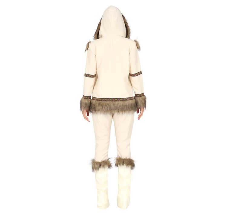 Eskimo Kostüm Marlitt für Damen Eskimo Kostüm Marlitt für Damen Gr. S-L Inuit weiß Fasching Karneval Jäger Mottoparty Paarkostüm