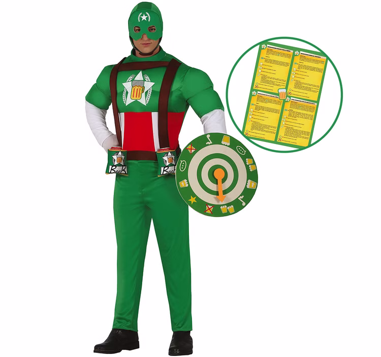 Herren Kostüm Bier witziges Partyspiel Trinkspiel Captain Beer inkl. Anleitung JGA Mottoparty Fasching Karneval Herren Kostüm Bier witziges Partyspiel Trinkspiel Captain Beer inkl. Anleitung JGA Mottoparty Fasching Karneval