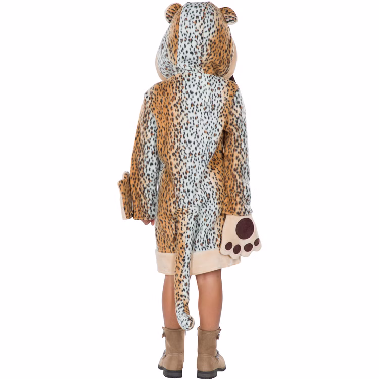 Leopard Kostüm Leopardin Wildkatze Shari für Kinder Gr. 116-152 Kleid braun Tier Tierkostüm Großkatze Tierkleid Fasching Karneval Mottoparty Leopard Kostüm Leopardin Wildkatze Shari für Kinder von Hinten