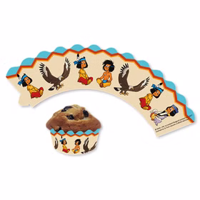 Party-Set Kindergeburtstag Yakari deluxe für 6 Kinder 68-tlg. Pappgeschirr Indianer Mottoparty Fasching Karneval