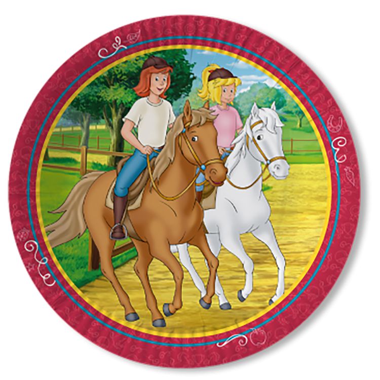 XXL Party-Set Kindergeburtstag Bibi & Tina für 6 Kinder, 91-tlg. XXL Party-Set Kindergeburtstag Bibi & Tina für 6 Kinder 91 Teile Geschirr Geburtstag Party Mädchen Geburtstag Mottoparty Bibi Blocksberg