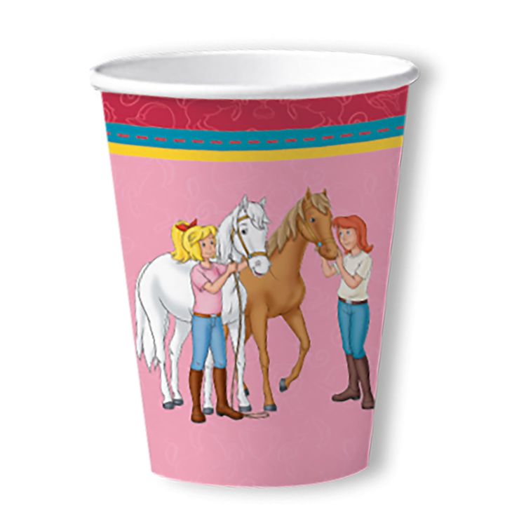 XXL Party-Set Kindergeburtstag Bibi & Tina für 6 Kinder, 91-tlg. XXL Party-Set Kindergeburtstag Bibi & Tina für 6 Kinder 91 Teile Geschirr Geburtstag Party Mädchen Geburtstag Mottoparty Bibi Blocksberg