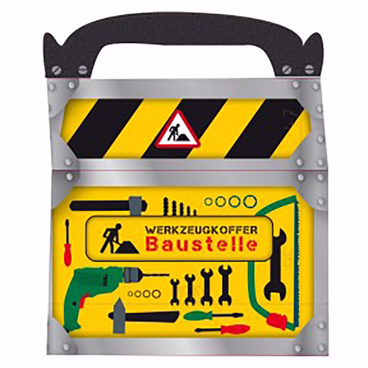 XXL Party-Set Kindergeburtstag Baustelle Bagger für 6 Kinder 98 Teile Bauarbeiter Mottoparty Baggerfahrer XXL Party-Set Kindergeburtstag Baustelle Bagger für 6 Kinder 98 Teile Bauarbeiter Mottoparty Baggerfahrer