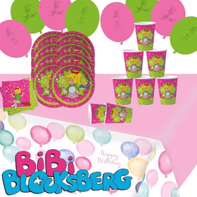 Party-Set Kindergeburtstag Bibi Blocksberg 45 Teile Geschirr Hexe Mottoparty Mädchen Kinderfasching Party-Set Kindergeburtstag Bibi Blocksberg 45 Teile Geschirr Hexe Mottoparty Mädchen Kinderfasching