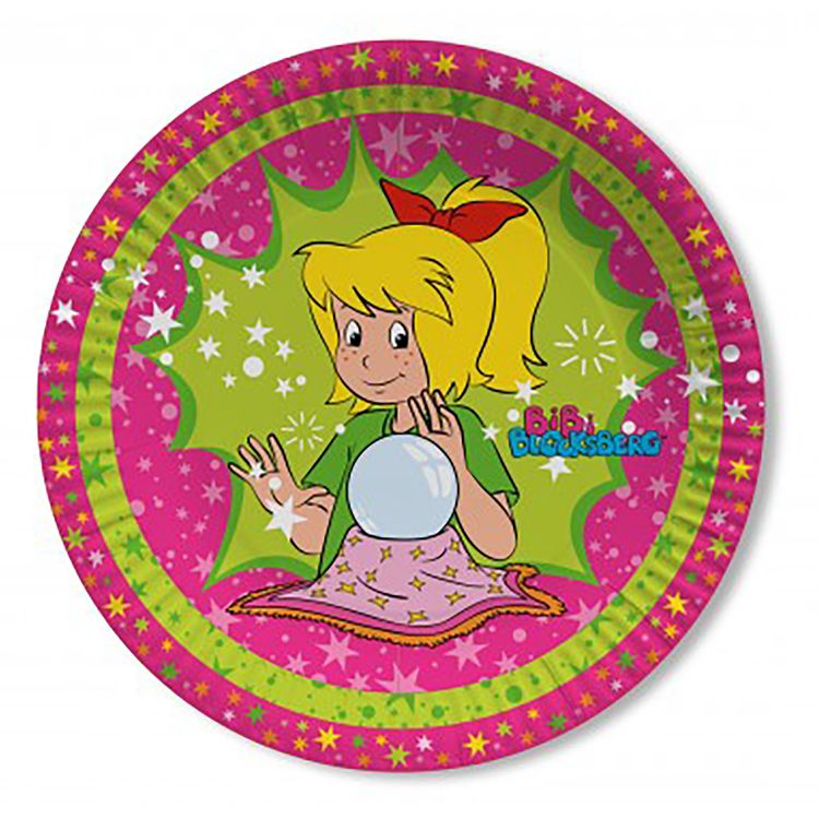 Party-Set Kindergeburtstag Bibi Blocksberg, 45-tlg. Party-Set Kindergeburtstag Bibi Blocksberg 45 Teile Geschirr Hexe Mottoparty Mädchen Kinderfasching
