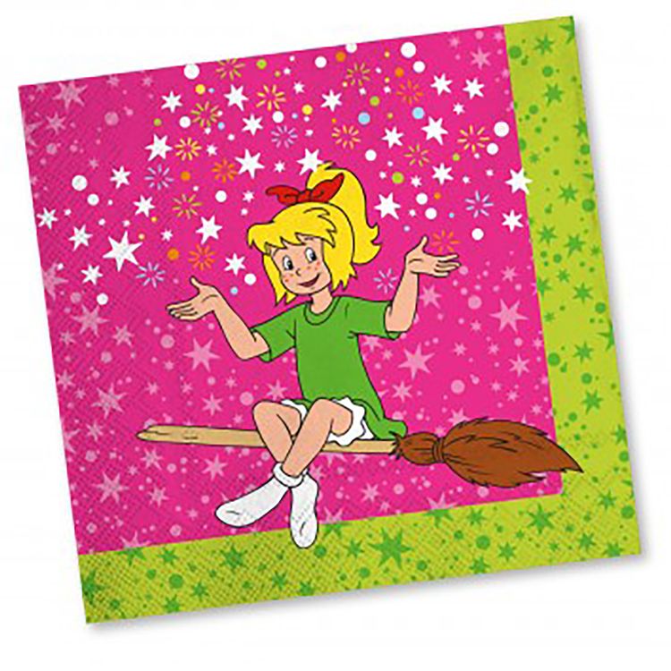 Party-Set Kindergeburtstag Bibi Blocksberg, 45-tlg. Party-Set Kindergeburtstag Bibi Blocksberg 45 Teile Geschirr Hexe Mottoparty Mädchen Kinderfasching