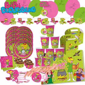 XXL Party-Set Kindergeburtstag Bibi Blocksberg für 6 Kinder 76 Teile Mädchen Hexen Mottoparty XXL Party-Set Kindergeburtstag Bibi Blocksberg für 6 Kinder 76 Teile Mädchen Hexen Mottoparty