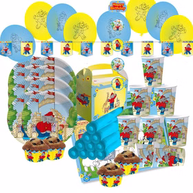 XXL Party-Set Kindergeburtstag Benjamin Blümchen für 6 Kinder 56 Teile Elefant Tier Mottoparty Zootiere Zoo XXL Party-Set Kindergeburtstag Benjamin Blümchen für 6 Kinder 56 Teile Elefant Tier Mottoparty Zootiere Zoo