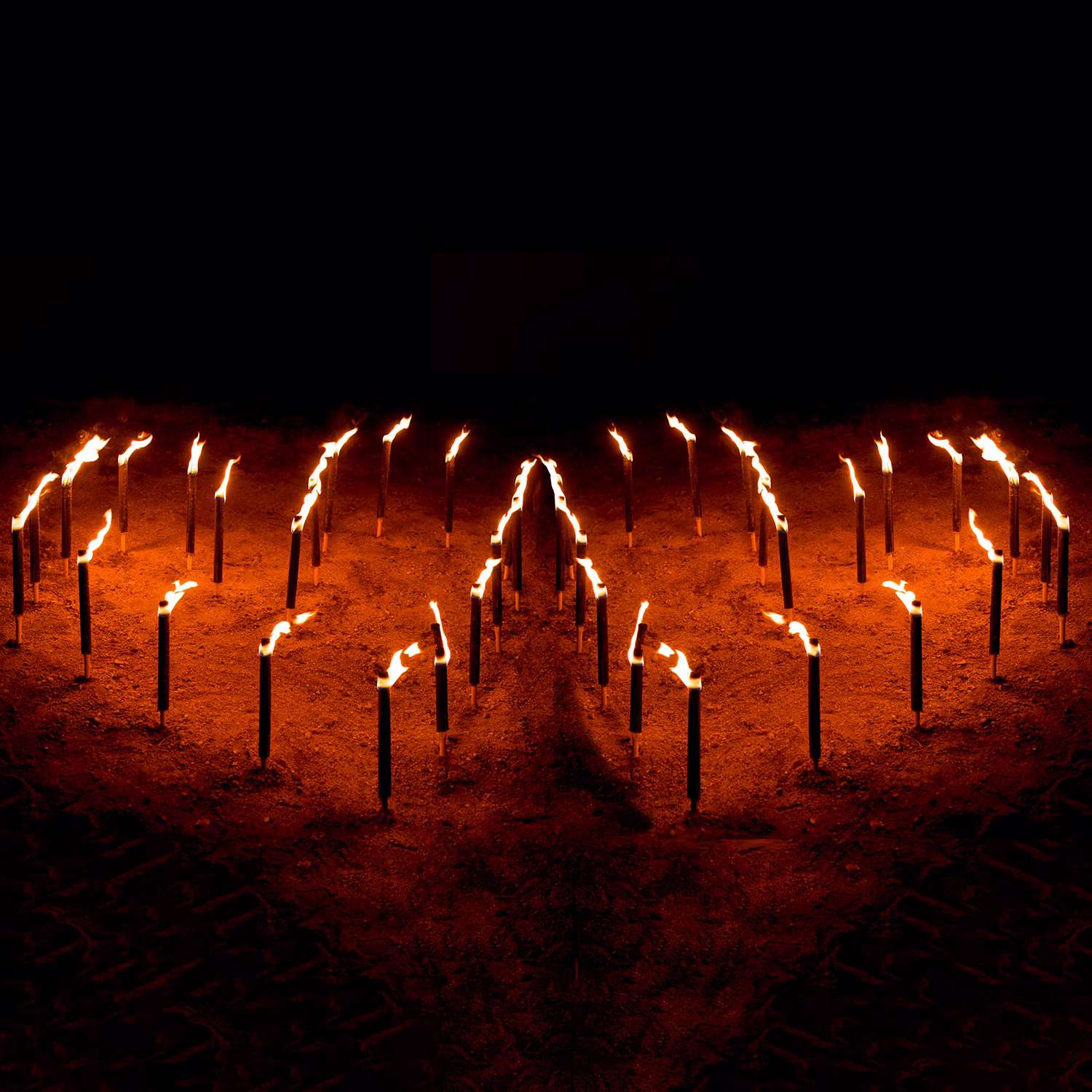 Fackelherzen Bausatz Liebeserklärung Flammenherzen Wachsfackel 45 Min. Brenndauer