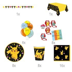 Pokemon Party-Set bestehend aus insgesamt 48 Teilen