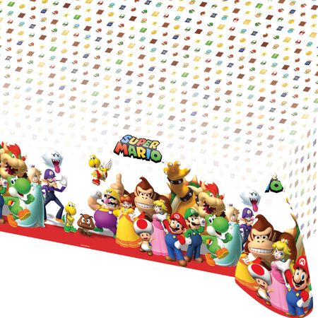 Super Mario Tischdecke 120 x 180 cm Tisch-Deko Party-Zubehör