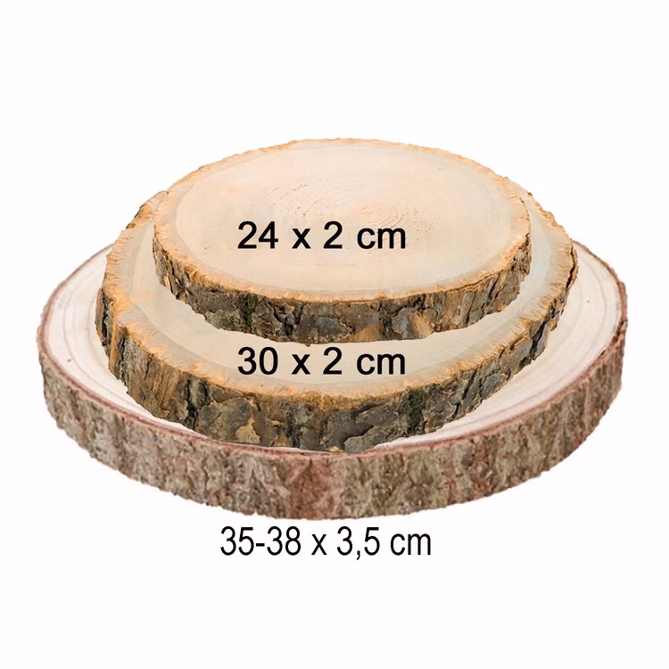 Baumscheiben-Set Holzscheiben 3 verschiedene Größen DIY Deko Zubehör Sommer-Party Baumscheiben-Set Holzscheiben 3 verschiedene Größen DIY Deko Zubehör Sommer-Party