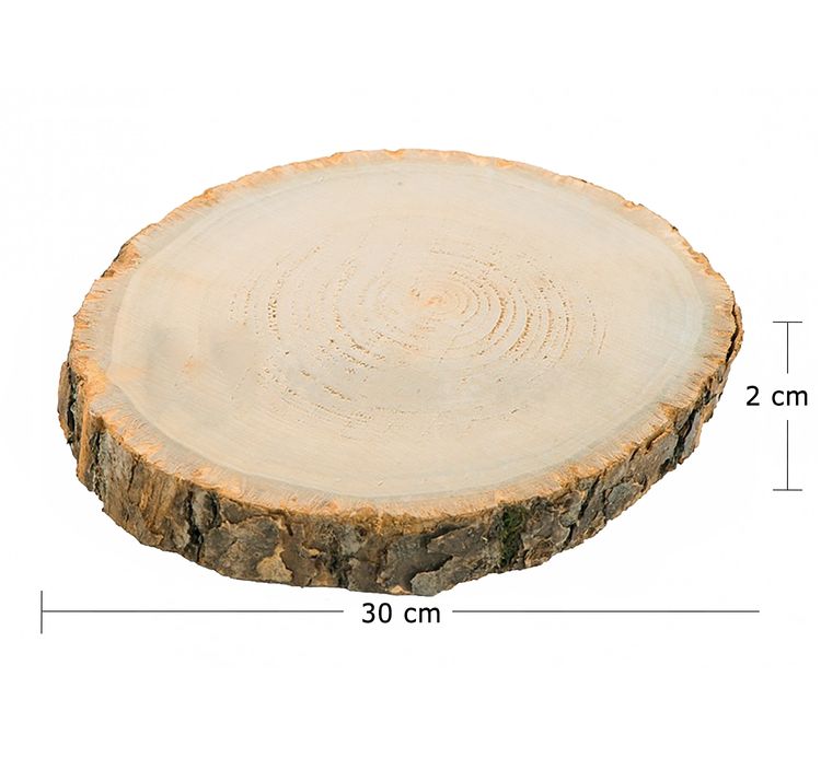 Baumscheiben-Set Holzscheiben 24-38 cm Tischdeko, 3 Stück Baumscheiben-Set Holzscheiben 3 verschiedene Größen DIY Deko Zubehör Sommer-Party