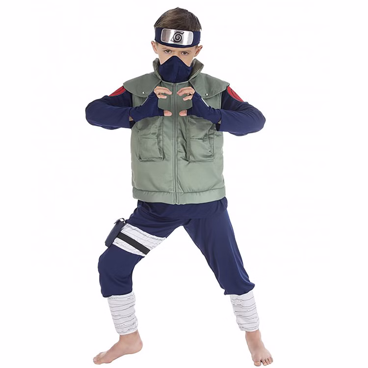 Kakashi Hatake Kostüm für Kinder Gr. 128-152 Naruto Shippuden Manga Fasching Kinderfasching Karneval Cosplay Kakashi Hatake Kostüm für Kinder Gr. 128-152 Naruto Shippuden Manga Fasching Kinderfasching Karneval Cosplay