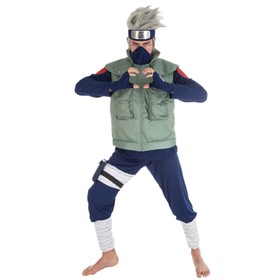 Kakashi Hatake Kostüm für Herren Gr. S-XL Naruto Shippuden Manga Mottoparty Fasching Karneval