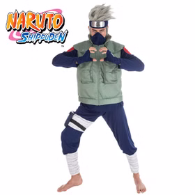 Kakashi Hatake Kostüm für Herren Gr. S-XL Naruto Shippuden Manga Mottoparty Fasching Karneval Kakashi Hatake Kostüm für Herren Gr. S-XL Naruto Shippuden Manga Mottoparty Fasching Karneval
