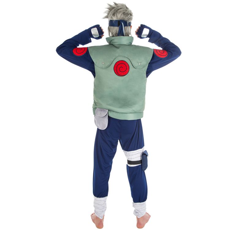 Kakashi Hatake Kostüm für Erwachsene Naruto Kakashi Hatake Kostüm für Herren Gr. S-XL Naruto Shippuden Manga Mottoparty Fasching Karneval