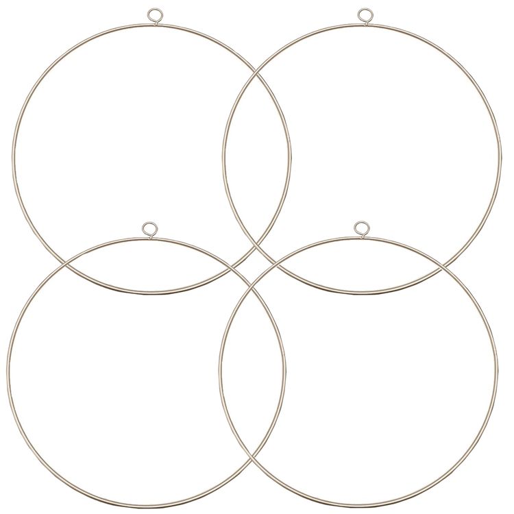 4 Metallringe gold 30 cm Traumfänger Makramee Geburtstag Hochzeit Dekoration Bastelbedarf Floristik Zubehör