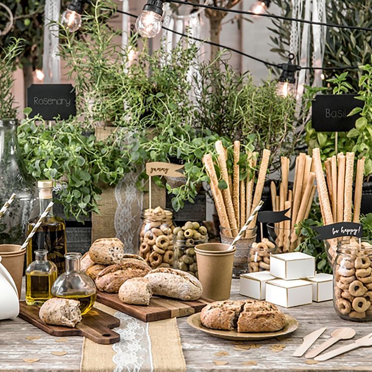 Umweltfreundliche Teller Kindergeburtstag braun ökologisch Pappe 6 Stück Party-Zubehör Deko Party-Geschirr