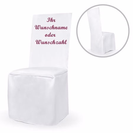 Personalisierte Stuhlhusse weiß universell mit individuellem Druck Geburtstag Hochzeit Geschenkidee Mr. & Mrs. Geburtstagskind Personalisierte Stuhlhusse weiß universell mit individuellem Druck Geburtstag Hochzeit Geschenkidee Mr. & Mrs. Geburtstagskind
