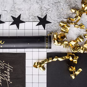 Shooter gold Luftschlangen gekringelt Konfettikanone 60 cm Deko Hochzeit Geburtstag Partyshooter Fasching Karneval Shooter gold Luftschlangen gekringelt Konfettikanone 60 cm Deko Hochzeit Geburtstag Partyshooter Fasching Karneval