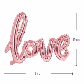 Folienballon love Schriftzug metallic roségold Deko Hochzeit Valentinstag Verlobung SALE Ballon Luftballon Party-Deko Folienballon love Schriftzug metallic roségold Deko Hochzeit Valentinstag Verlobung SALE Ballon Luftballon Party-Deko