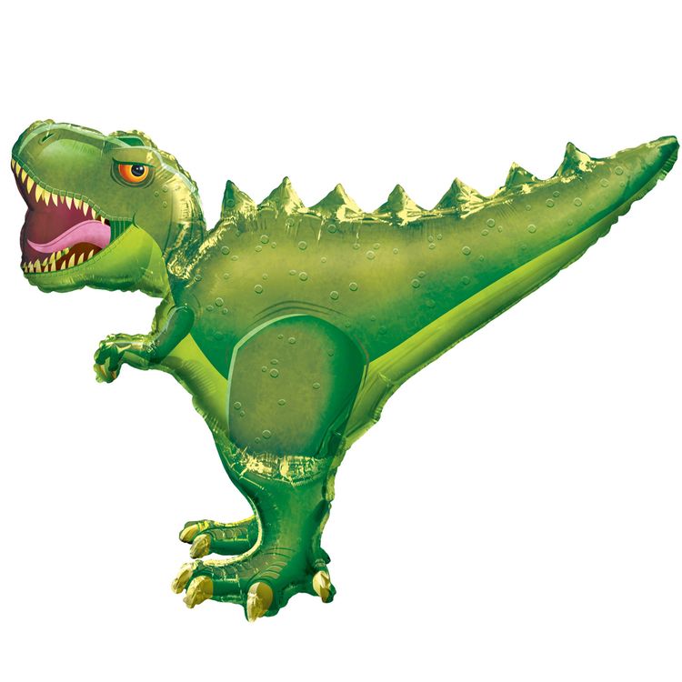 T-Rex Folienballon Dinosaurier Deko Geburtstag 91 x 76 cm  T-Rex Folienballon Dinosaurier Deko Geburtstag 91 x 76 cm Party-Zubehör Kindergeburtstag Geschenk Luftballlon Ballon