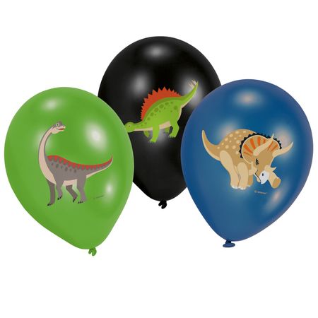 Dinosaurier Ballons Latexballon Dino T-Rex 6 Stück Deko-Zubehör