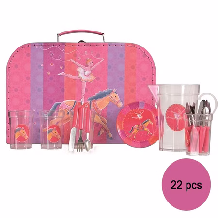 Kinder Küchengeschirr Teeservice Ballerina mit Pferd Kinderküche-Zubehör 22 Teile Spielzeug Rollenspiel Kindergeschirr Geschenk Kinder Küchengeschirr Teeservice Ballerina mit Pferd Kinderküche-Zubehör 22 Teile Spielzeug Rollenspiel Kindergeschirr Geschenk