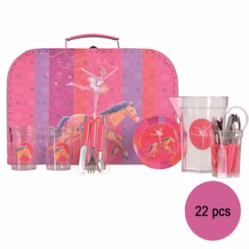 Kinder Küchengeschirr Teeservice Ballerina mit Pferd Kinderküche-Zubehör 22 Teile Spielzeug Rollenspiel Kindergeschirr Geschenk Kinder Küchengeschirr Teeservice Ballerina mit Pferd Kinderküche-Zubehör 22 Teile Spielzeug Rollenspiel Kindergeschirr Geschenk