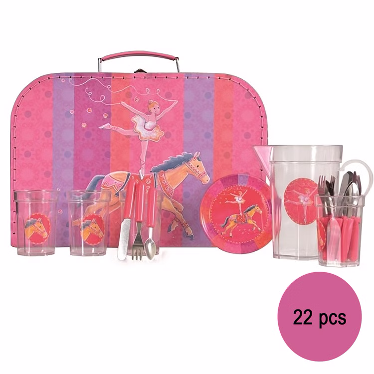 Kinder Küchengeschirr Teeservice Ballerina mit Pferd Kinderküche-Zubehör 22 Teile Spielzeug Rollenspiel Kindergeschirr Geschenk Kinder Küchengeschirr Teeservice Ballerina mit Pferd Kinderküche-Zubehör 22 Teile Spielzeug Rollenspiel Kindergeschirr Geschenk