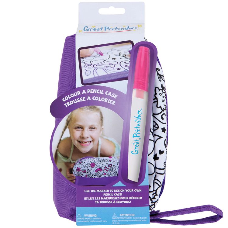 Ausmal Federtasche Schlampermäppchen lila Blumen inkl. Stift Ausmal Federtasche Schlampermäppchen lila Blumen inkl. Stift Schuleingang Schule Zubehör Geburtstag Geschenk